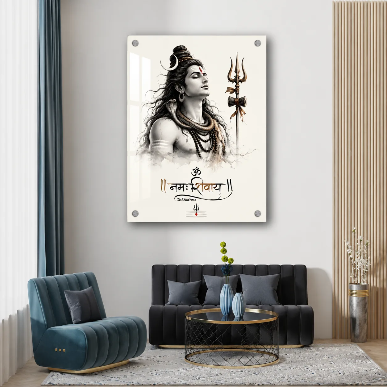 Shiva Acrylic Wall Painting – A3, A2 & A1 Size, 3mm & 5mm Acrylic