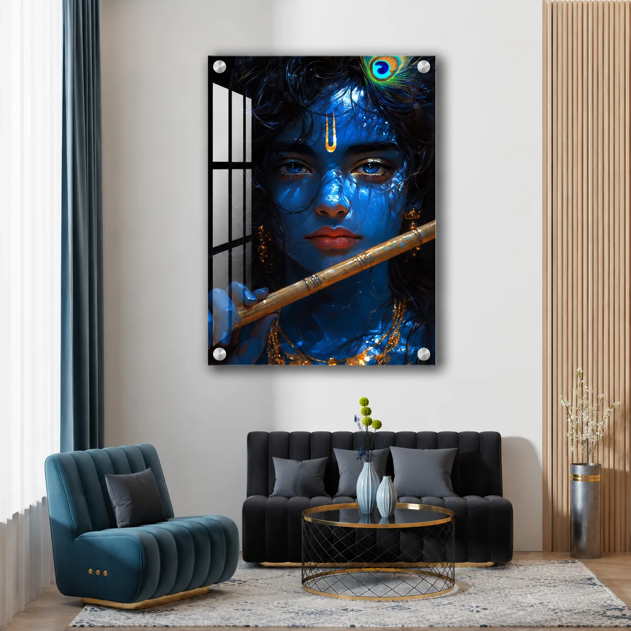 Kanha Ji Acrylic Wall Painting for Home